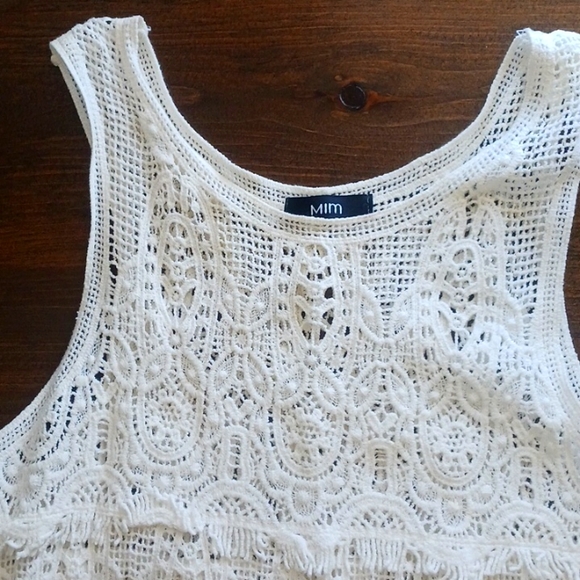White Crochet Top - Picture 2 of 8